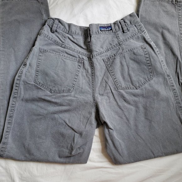 Vintage Patagonia Y2K canvas mom jeans sz 10 pleated front - Picture 6 of 6